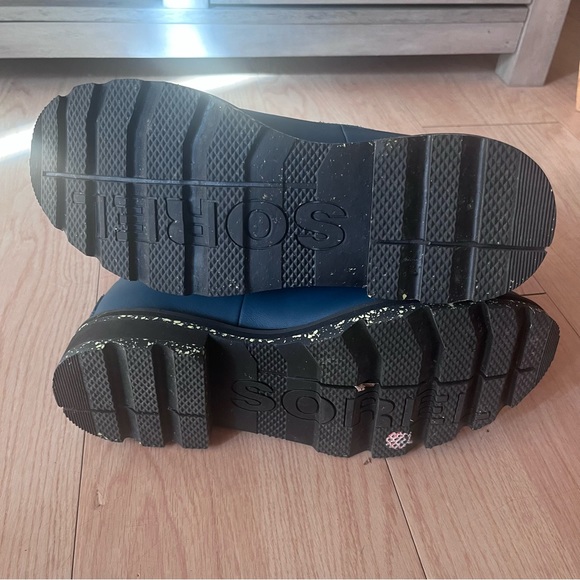 New Sorel Lennox Street Lace-Up Teal Hiking Boot Shoe - Picture 8 of 9